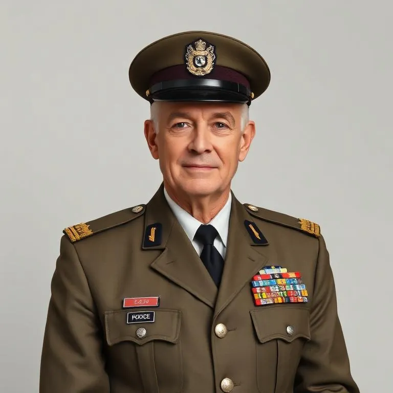 Militar da reserva em uniforme